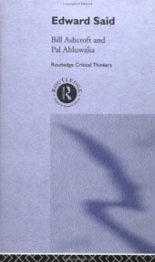 book Edward Said (Routledge Critical Thinkers)