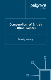book Compendium of British Office Holders