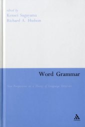 book Word Grammar: New Perspectives on a Theory of Language Structure