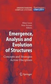 book Emergence, Analysis and Evolution of Structures: Concepts and Strategies Across Disciplines
