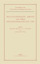 book Hallucinogenic Drugs and Their Psychotherapeutic Use