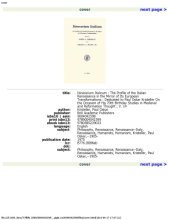 book Itinerarium Italicum: The Profile of the Italian Renaissance in the Mirror of Its European Transformations (Studies in Medieval and Reformation Thought , No 14)