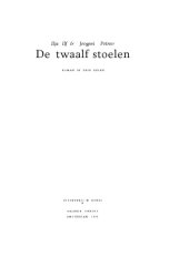 book De twaalf stoelen