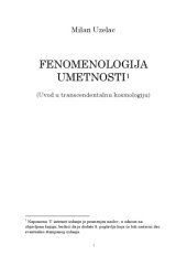 book Fenomenologija umetnosti