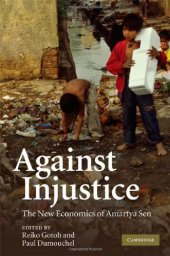 book Against Injustice: The New Economics of Amartya Sen