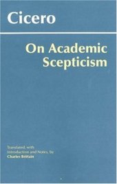 book On Academic Scepticism