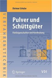 book Pulver und Schüttgüter: Fließeigenschaften und Handhabung (VDI-Buch   Chemische Technik   Verfahrenstechnik) (German Edition)