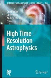 book High Time Resolution Astrophysics