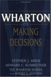 book Wharton on Making Decisions