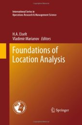 book Foundations of Location Analysis