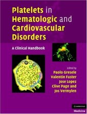 book Platelets in Hematologic and Cardiovascular Disorders: A Clinical Handbook