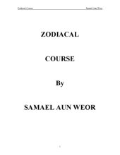 book Zodiacal course