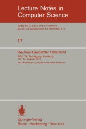 book Rechner-Gestützter Unterricht: RGU '74, Fachtagung, Hamburg 12.–14. August 1974 ACU-Arbeitskreis Computer-Unterstützter Unterricht