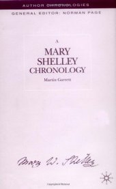 book A Mary Shelley Chronology