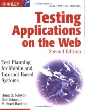 book Testing Applications on the Web: Test Planning for Mobile and Internet-Based Systems, Second Edition