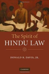 book The Spirit of Hindu Law