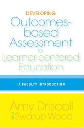 book Developing Outcomes-Based Assessment for Learner-Centered Education: A Faculty Introduction