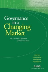 book Governance in Changing Market: Alternative Governance Structures for the Los Angeles Department of Water and Power