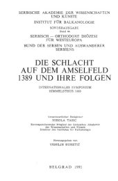 book Die Schlacht auf dem Amselfeld 1389 und ihre Folgen