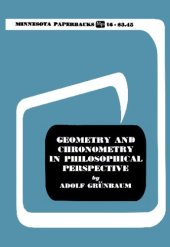 book Geometry and Chronometry in Philosophical Perspective