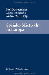 book Soziales Mietrecht in Europa