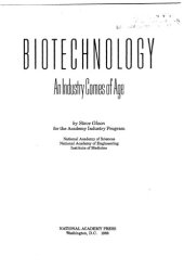 book Biotechnology: An Industry Comes of Age