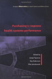 book Effective Purchasing for Health Gain (European Ovservatory on Health Systems Policies)