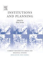 book Institutions and Planning (Current Research in Urban and Regional Studies)