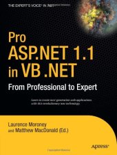 book Pro ASP.NET 1.1 in VB.NET: From Professional to Expert