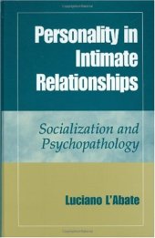 book Personality in Intimate Relationships: Socialization and Psychopathology