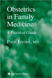 book Obstetrics in Family Medicine: A Practical Guide (Current Clinical Practice)