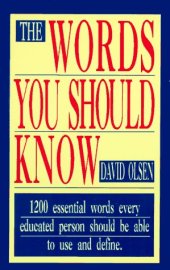 book The Words You Should Know