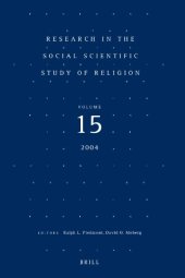 book Research in the Social Scientific Study of Religion: Volume 15 (2004)