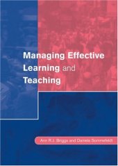 book Managing Effective Learning and Teaching (Centre for Educational Leadership & Management)