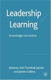 book Leadership Learning: Knowledge into Action