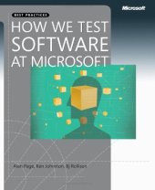 book How We Test Software at Microsoft
