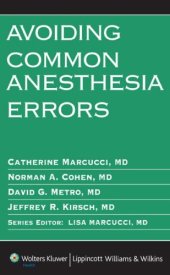 book Avoiding Common Anesthesia Errors (Lippincott Williams & Wilkins Handbook)