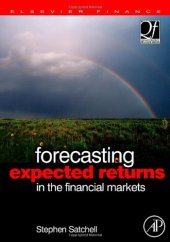 book Forecasting Expected Returns in the Financial Markets (Quantitative Finance)