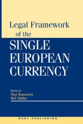 book Legal Framework of the Single European Currency