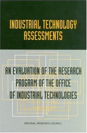 book Industrial Technology Assessments: An Evaluation of the Research Program of the Office of Industrial Technologies