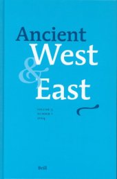 book Ancient West & East, Volume 3, No 1 (2004)