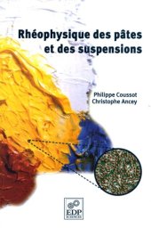 book Rheophysique des pates et des suspensions  French