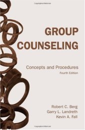 book Group Counseling: Concepts and Procedures, Fourth Edition