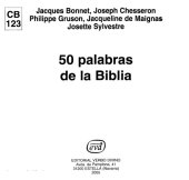 book 50 Palabras de la Biblia