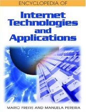 book Encyclopedia of Internet Technologies and Applications