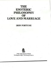 book Esoteric Philosophy of Love and Marriage