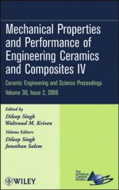 book Mechanical Properties and Performance of Engineering Ceramics and Composites IV (Ceramic Engineering and Science Proceedings)