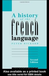 book A History of the French Language