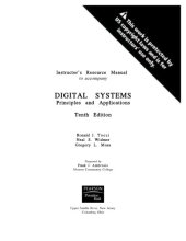 book Instructor's Resource Manual to Accompany Digital Systems: Principles and Applications, 10th Edition