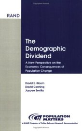 book Demographic Dividend: New Perspective on Economic Consequences Population Change